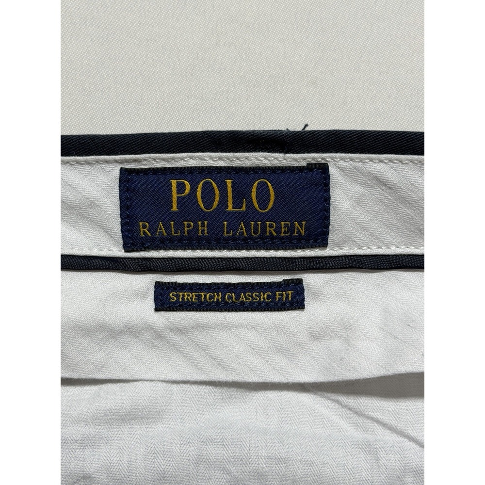 Polo Ralph Lauren Mens Navy Chino Pants 40x32 Stretch Classic Fit Cotton - Picture 9 of 12